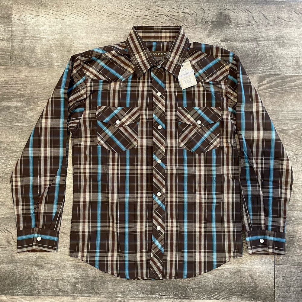 NWT Roper boys Long sleeve shirt